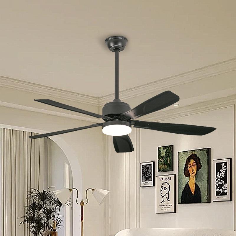 2026 Silent Smart Ceiling Fan Light with Pure Copper Motor and Frequency Conversion for Restaurants