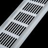 80*200/80*300/80*350 Silver Air Vent Louvred Grill Cover Ventilation Grille Ventilation Grille For Cabinets Wardrobes Cupboard