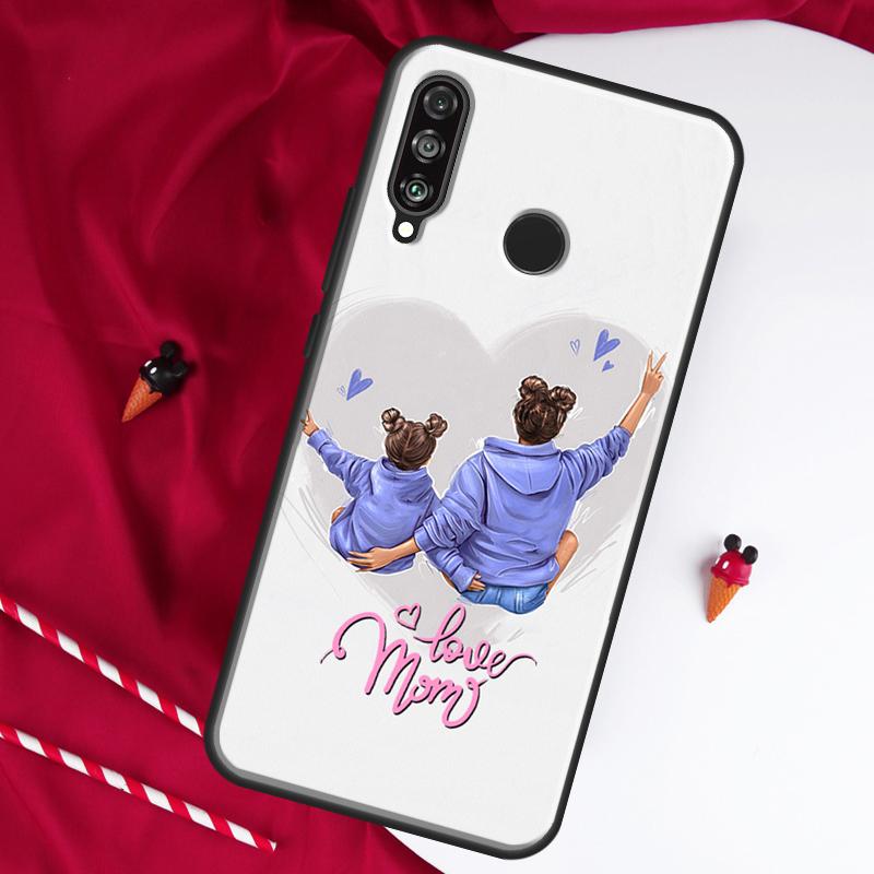 Super Mom Baby Girl Son Daughter For Huawei Nova 9 SE 10 5T Y90 Y70 Y60 Y61 Y91 Y72 12i 12s 11i P60 Pro P20 P30 P40 Lite Case