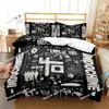 Set Biancheria da Letto con Stampa 3D Logo Roccia Indocina Matrimoniale Singolo King Copripiumino Piumone Federa Bambini Bambine Adulti Camera da Letto