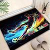 1PC Custom Name "Dynamic Soccer Artwork" Theme Floor Mat Ideal for Living Room, Game Rooms, Office, Bedroom,Floor Mat Playful Design