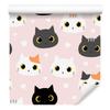 Kittens and Hearts Wallpaper for Living Room and Bedroom 50x1000