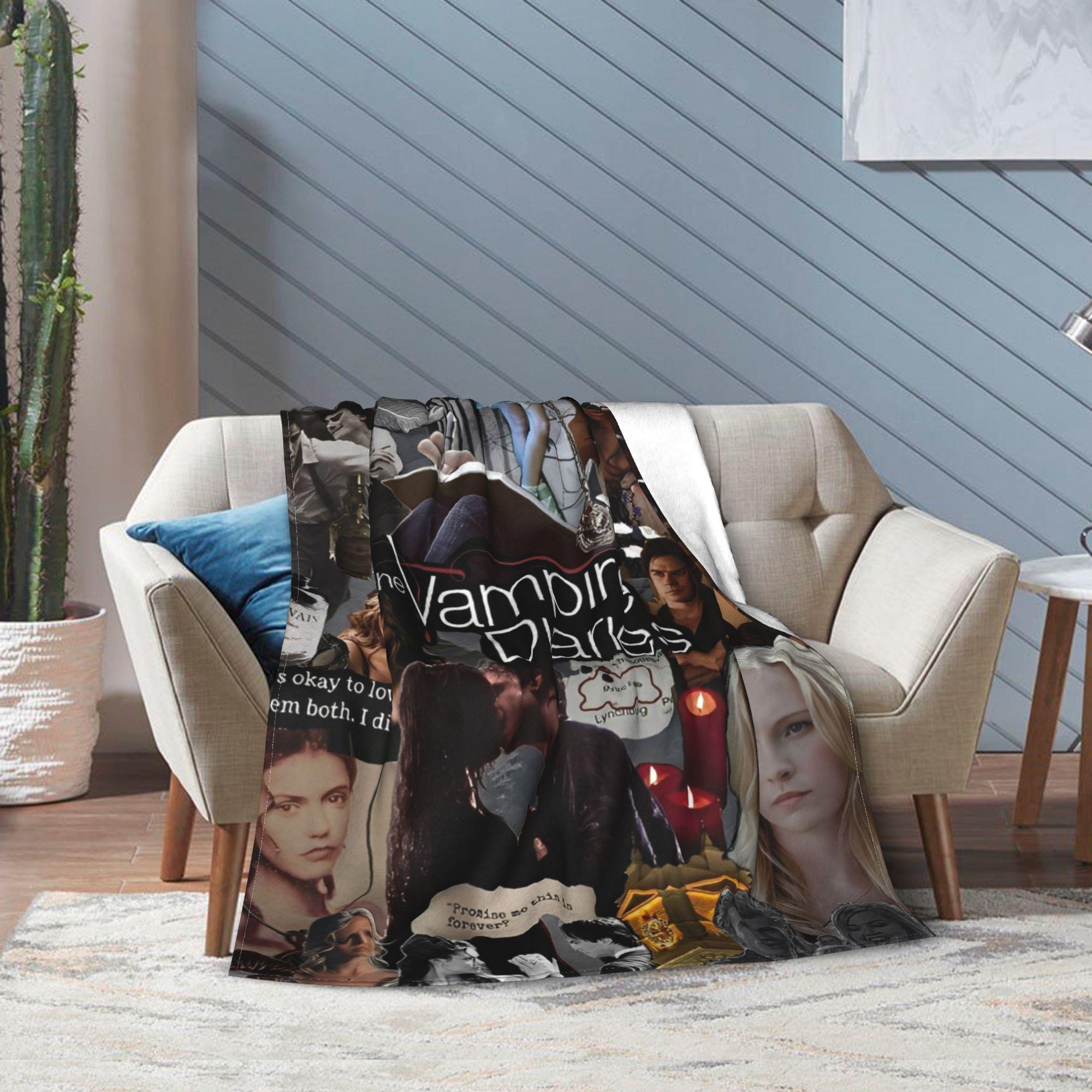 

The Vampire Diaries Printed Blanket For Men Women Warm Cozy Fluffy Throw Blankets for Couch 50x60 Inches Multiple Sizes 130x150cm