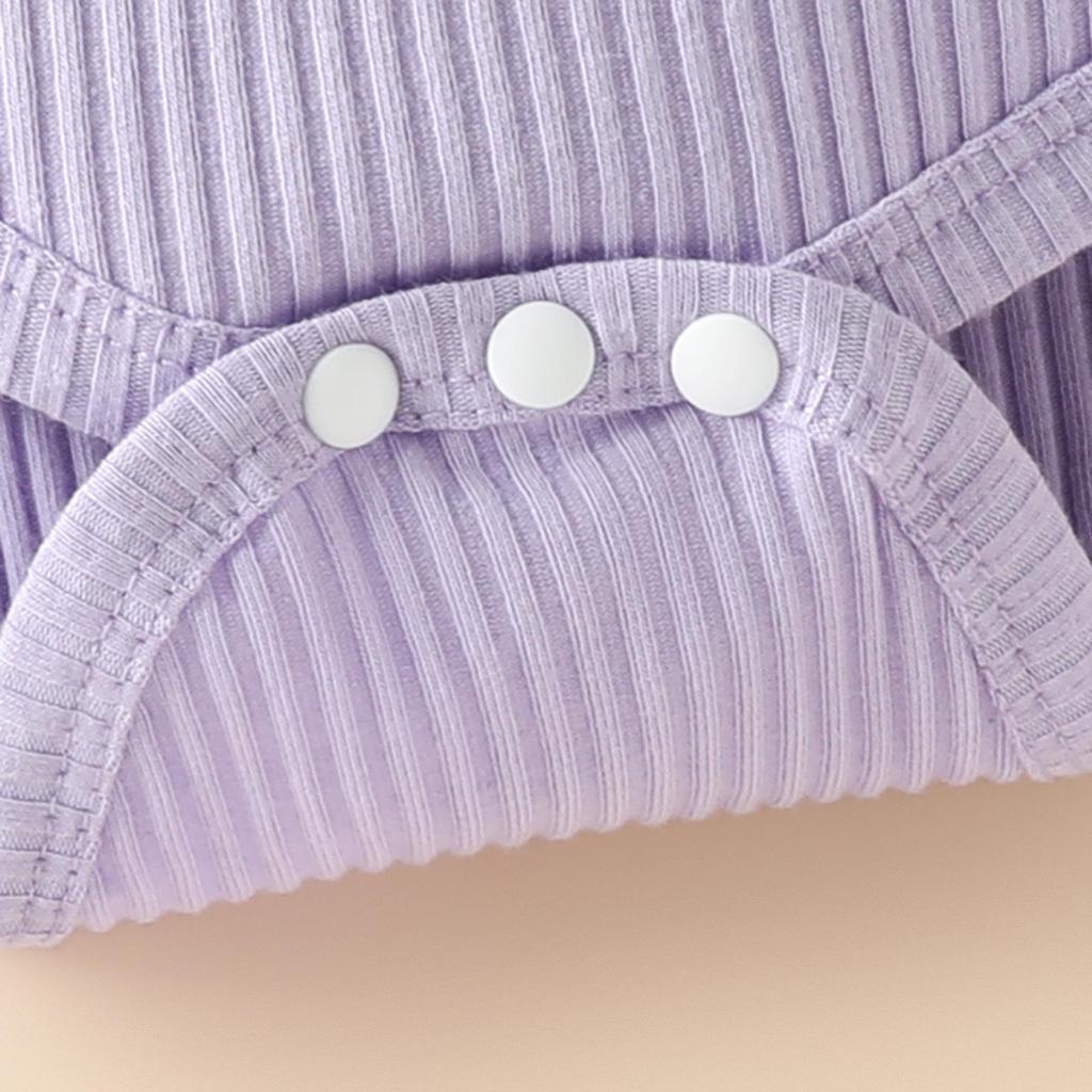 Set Bodysuit cu Mânecă Lungă și Pantaloni cu Fundiță Elefant Bebeluș
