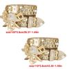 Rhinestones Skull Buckle Belt for Women Men Sequined Hiphop Belt for Pants Jeans Popular Rockers Belt Waist Accessories