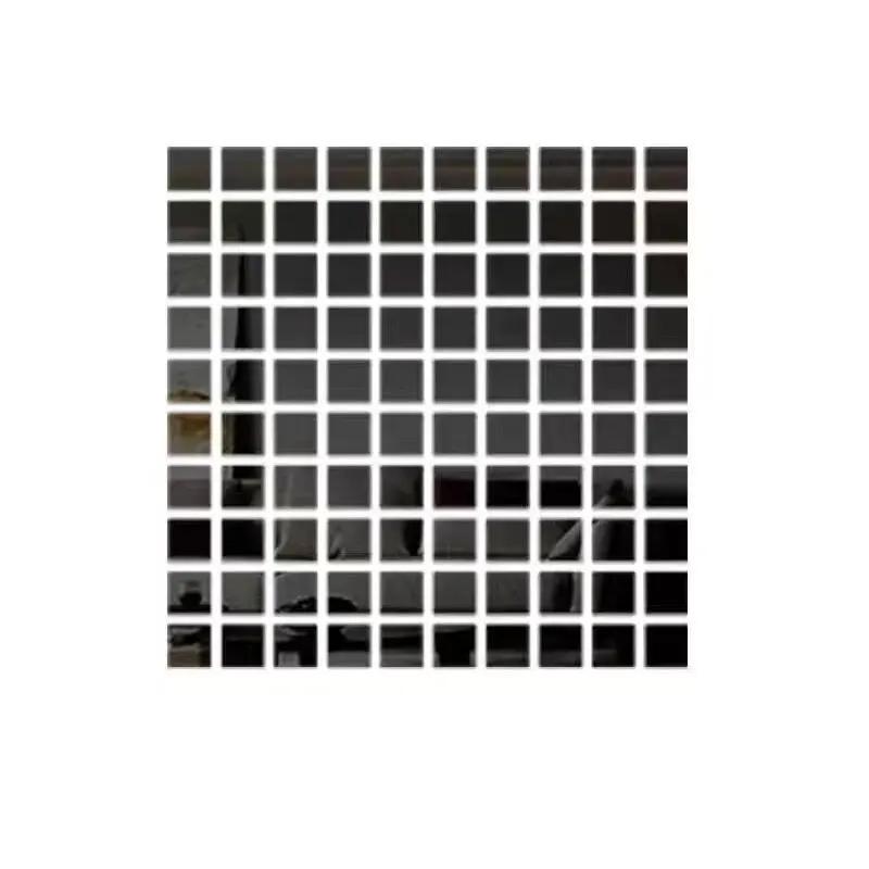 

3D Square Wall Stickers Mosaic Mirror Wall Decal Acrylic DIY Mural for Living Room Bedroom Art Home Decor 2/3/4cm Large 100pcs 2x2cm чёрный