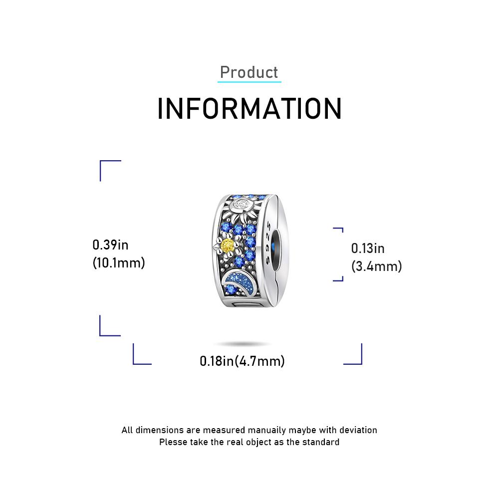 Ahthen copper Bead Charms Sun, Star Shape, Moon Charm fit Snake Chain Bracelets Necklaces for Women Jewellery Making