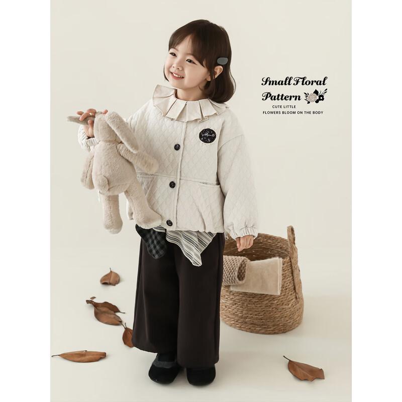 YouYou Girls' 2025 Winter Collection: Quilted Jacket & Plush-Lined Pants