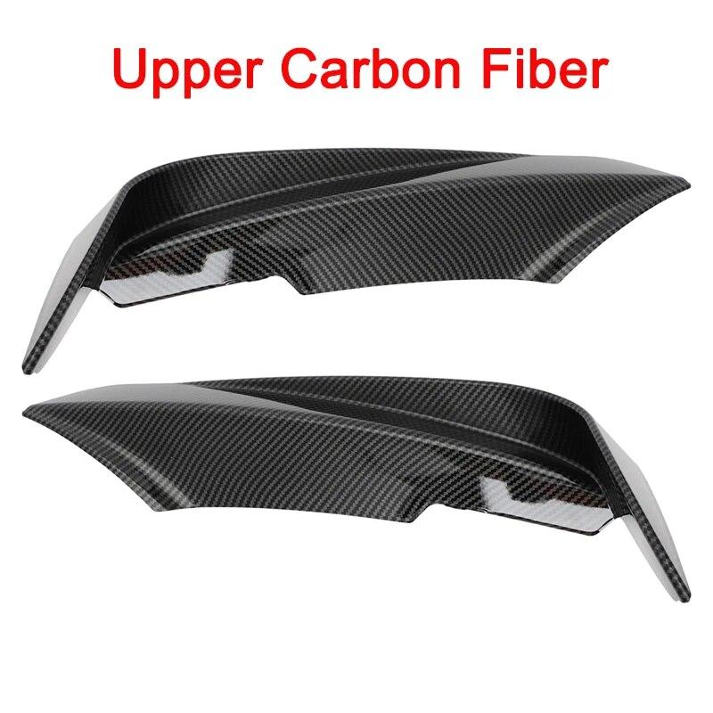 

For BMW 3 Series F30 F31 F35 M Sport 2012- Front Bumper Splitter Fog Lamp Cover Trim Flap Canards Body Kit 318d 316d 335i Carbon Fiber Upper