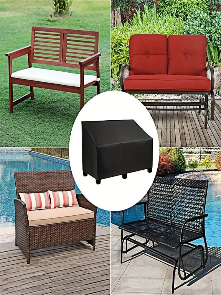 1pcs Outdoor Bench Cover - Garden Loveseat Protector, Dust-Proof & UV Resistant, Patio Furniture Covers