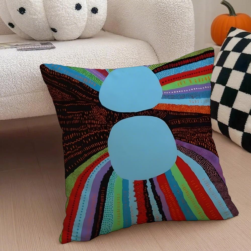 DOT ART YYAYOI KUSAMA Cushion Cover Throw Pillow Cover Hidden Button Durable Polyester Chair Cushion