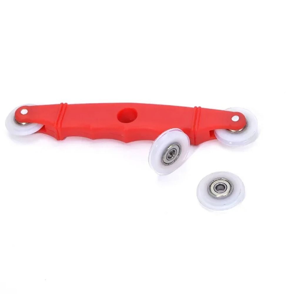 1Pcs Hand Crank Nylon Screen Rolling Tool Plastic Red Screen Spline Repair Roller Double Head Hand Spline Roller