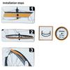 Reinforced Bike Tire Defender Slip-Resistant Finish Light Construction Shock Reduction Extended-Use Cycling Accessory