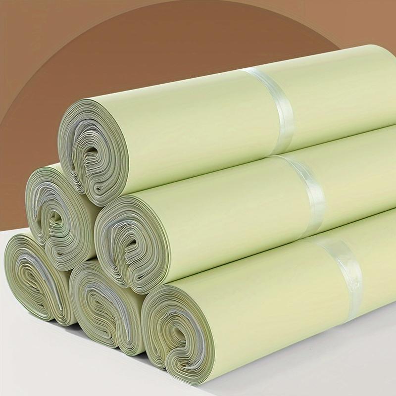 50 PCS/Set Express Bag Packing Bag Thickened Cream Apricot Clothing Mail Waterproof Packing Bag Logistics Packing Bag