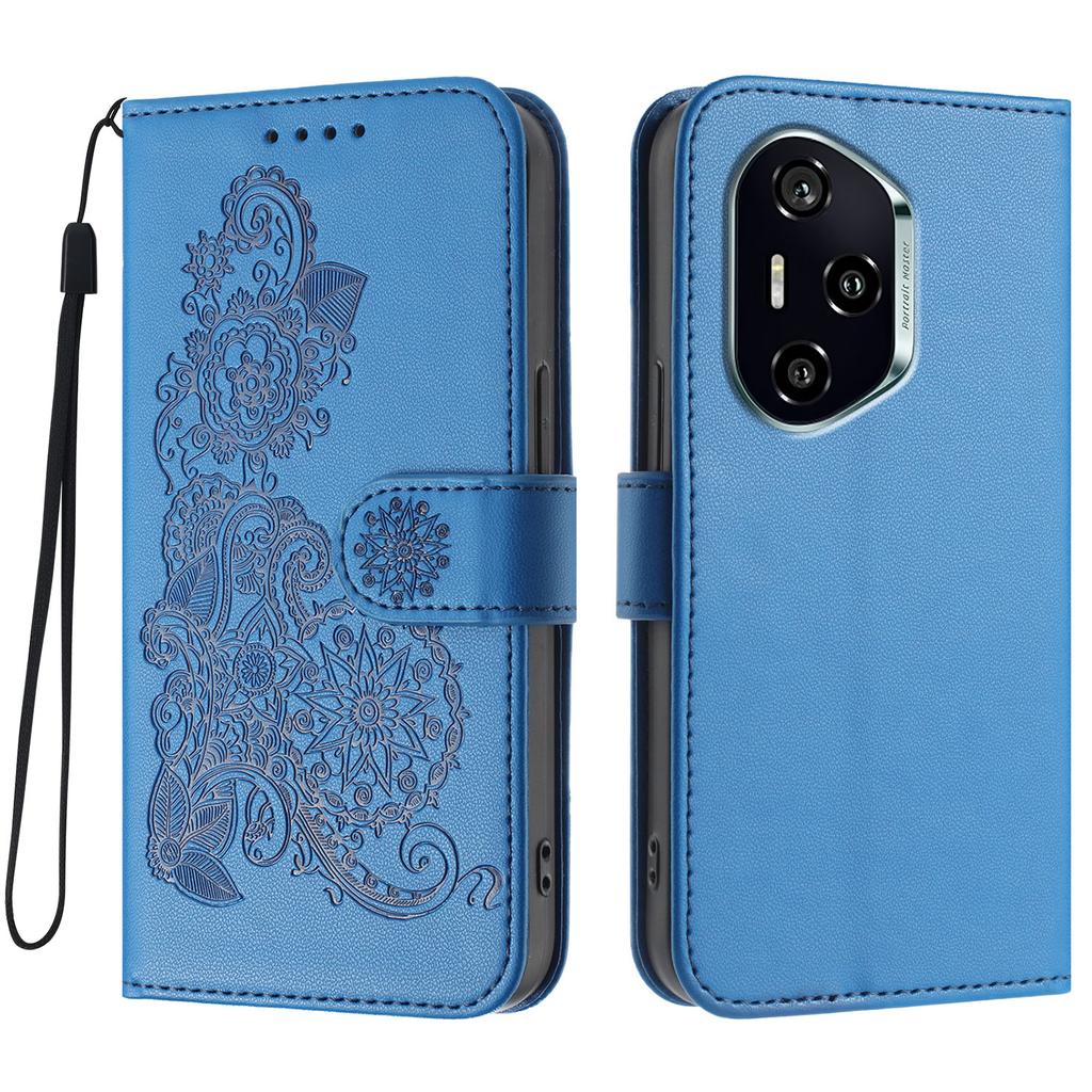 For Honor 400 5G (Global) Phone Cases Mandala Flower Leather Wallet Mobile Cover with Strap