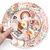 50 Boho Style Inspirational English Personalized Text Guka Hand Account Decorative Suitcase Stickers