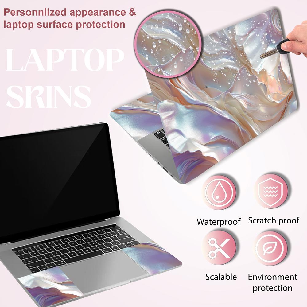 PVC Sticker for Laptop Mixed Shapes 90~270x120~380mm 3pcs/set