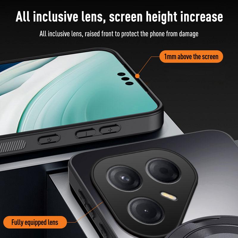 EUCAGR For Tecno Pova 7 5G AG Frosted Soft TPU+PC Matte Stand Back Cover For Tecno Pova7 5G Phone Cases Protector Coque