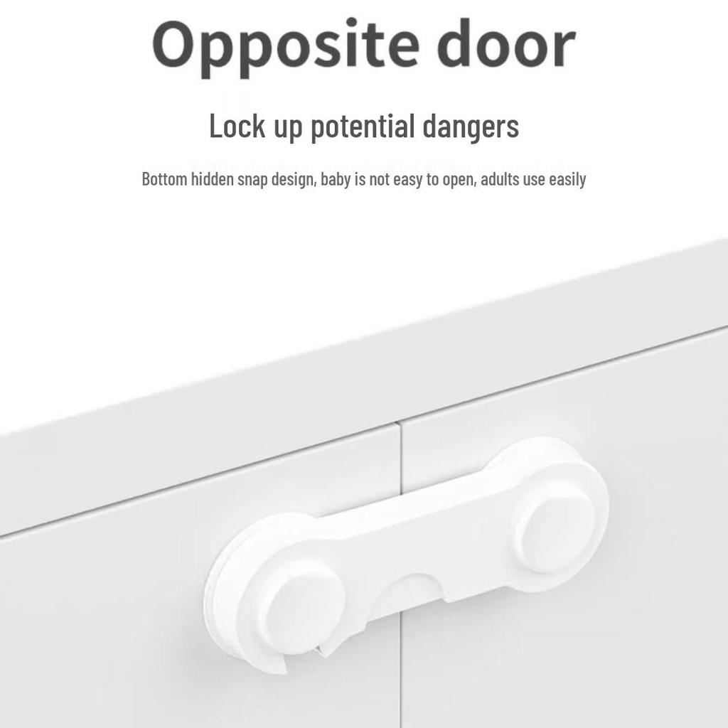 Plastic Door Panel Lock: No-Drill Latch Buckle Clasp