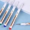 Pack of 5 Thin Head Long Nib Marker Pens for Marking Deep Holes in Metal Wood
