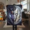 1PC Jojos Bizarre Adventure Patterned Flannel Blanket Suitable For All Seasons For Home Decor Warmth And Comfort Gifts Holiday Present