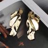 Exaggerated Irregular Metal Dangle Earrings for Women Big Geometric Statement Punk Personality Hanging Earrings
