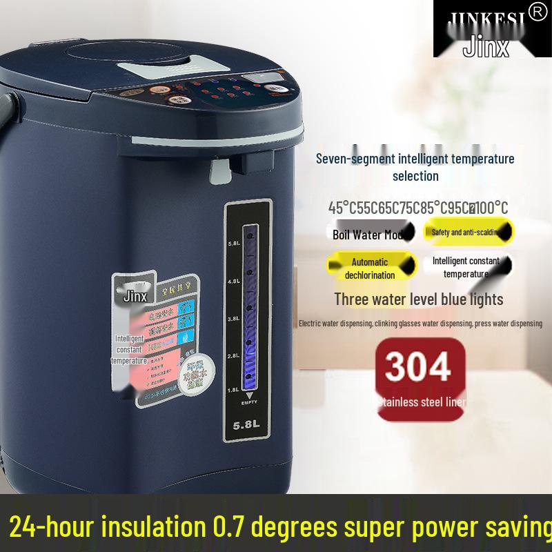 Hervidor Eléctrico de Acero Inoxidable Aislado de 7 Etapas Jinx y Calentador de Biberones - Calentador de Leche de Temperatura Constante para la Preparación de Leche en Polvo