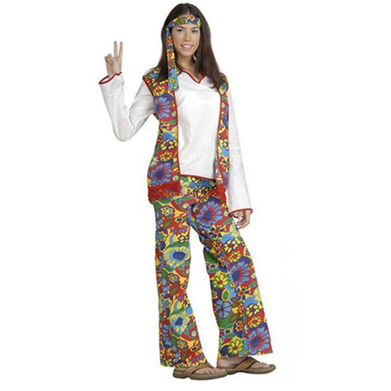 Retro 70s Disco Cosplay Costume Halloween Fancy Dress Party Hiphop Set Men Women