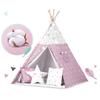 Tenda Tipi Nukido per Bambini con Luci - Rosa con Stelle