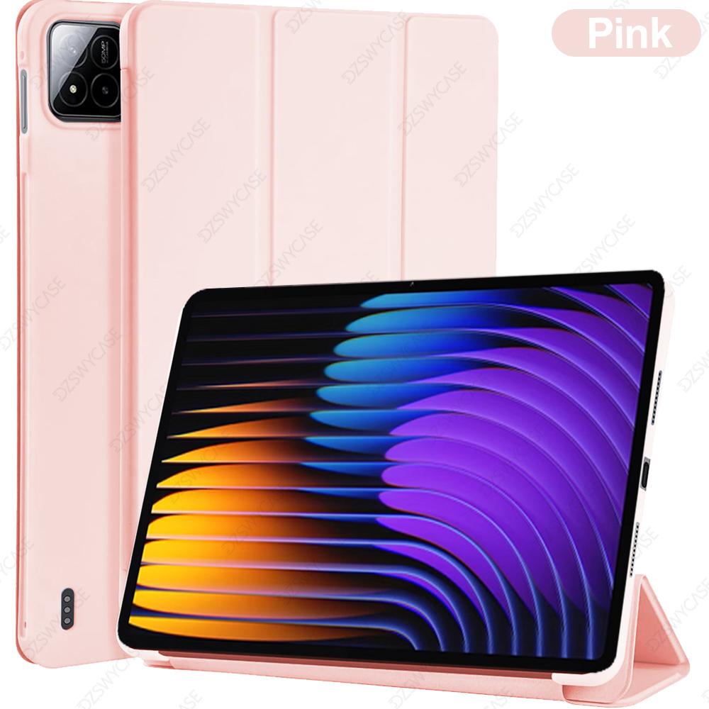 Case for Xiaomi Pad 7/7 Pro(11.2-Inch, 2024), for Xiaomi Pad 8/8 Pro(11.2-Inch, 2025)Back Tri-Fold Stand Protective Tablet Cover