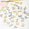 3D Zirconia Bow Nail Art: Luxurious & Shiny Pearl Gel Polish Decoration