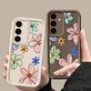 Cute Cartoon Flower Case For Samsung Galaxy S25 S24 Ultra S23 S22 Plus S21 S20 FE A15 A16 A26 A34 A35 A36 A54 A55 A56 5G Capa