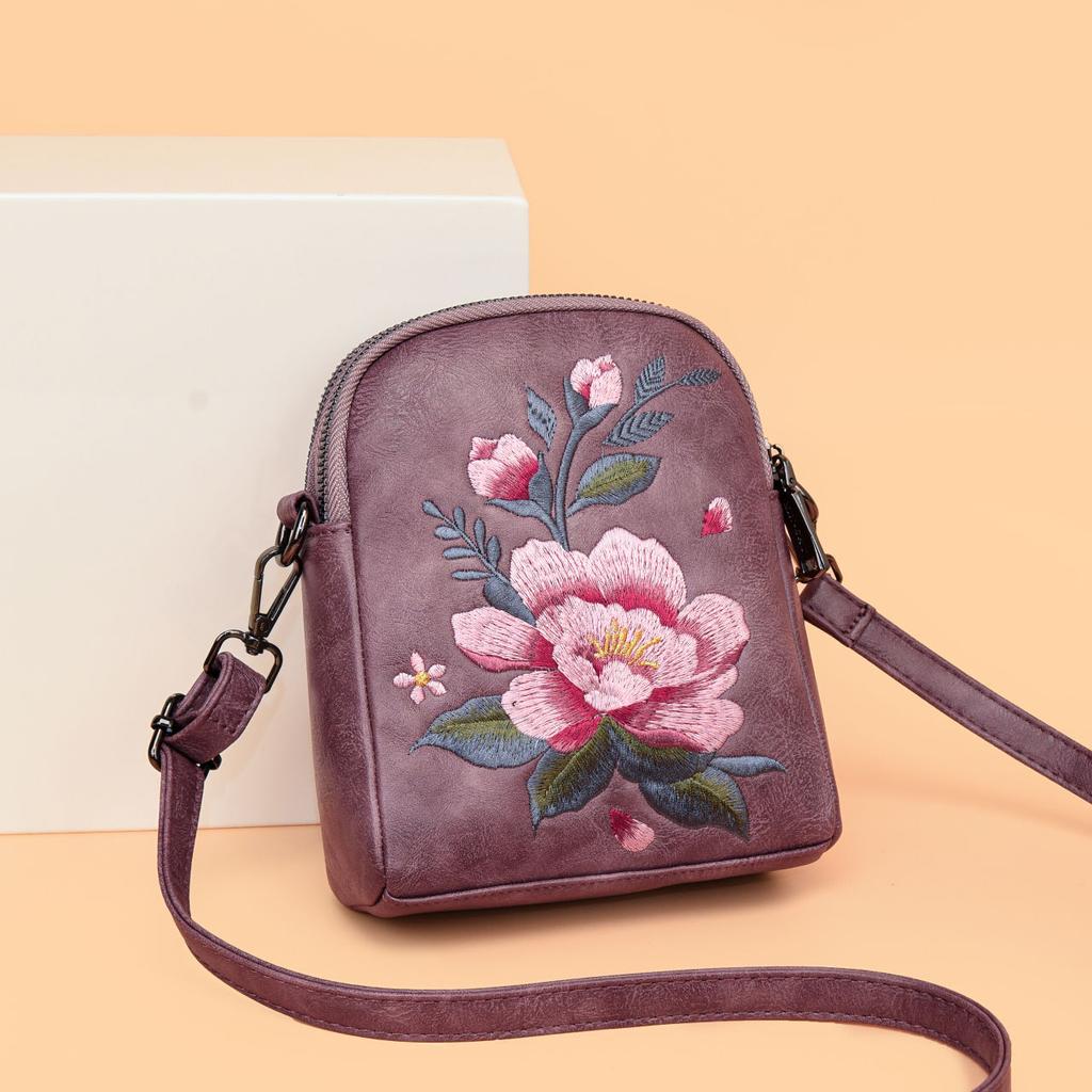 Embroidered Small Bag Chinese Style Single Shoulder Crossbody Mobile Phone Coin Purse Bag