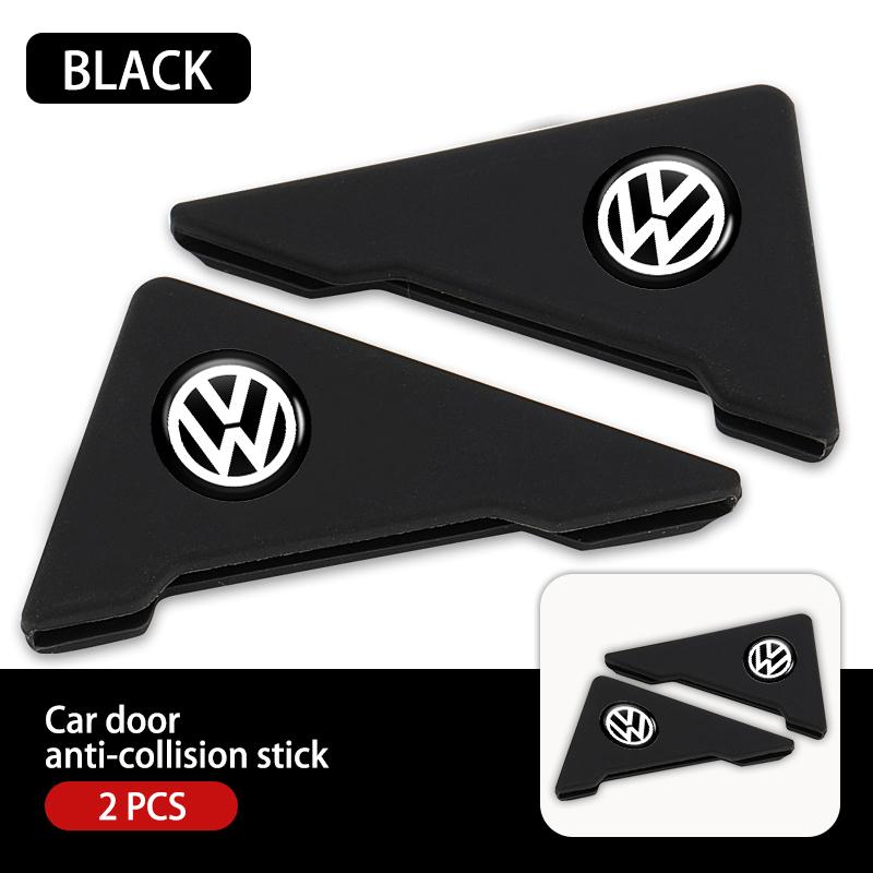 Valve Stems Caps Car Door Scratch Protector Silicone Anti-collision Covers For Volkswagen VW Passat Golf 4 5 6 Tiguan Polo Sciro zg2