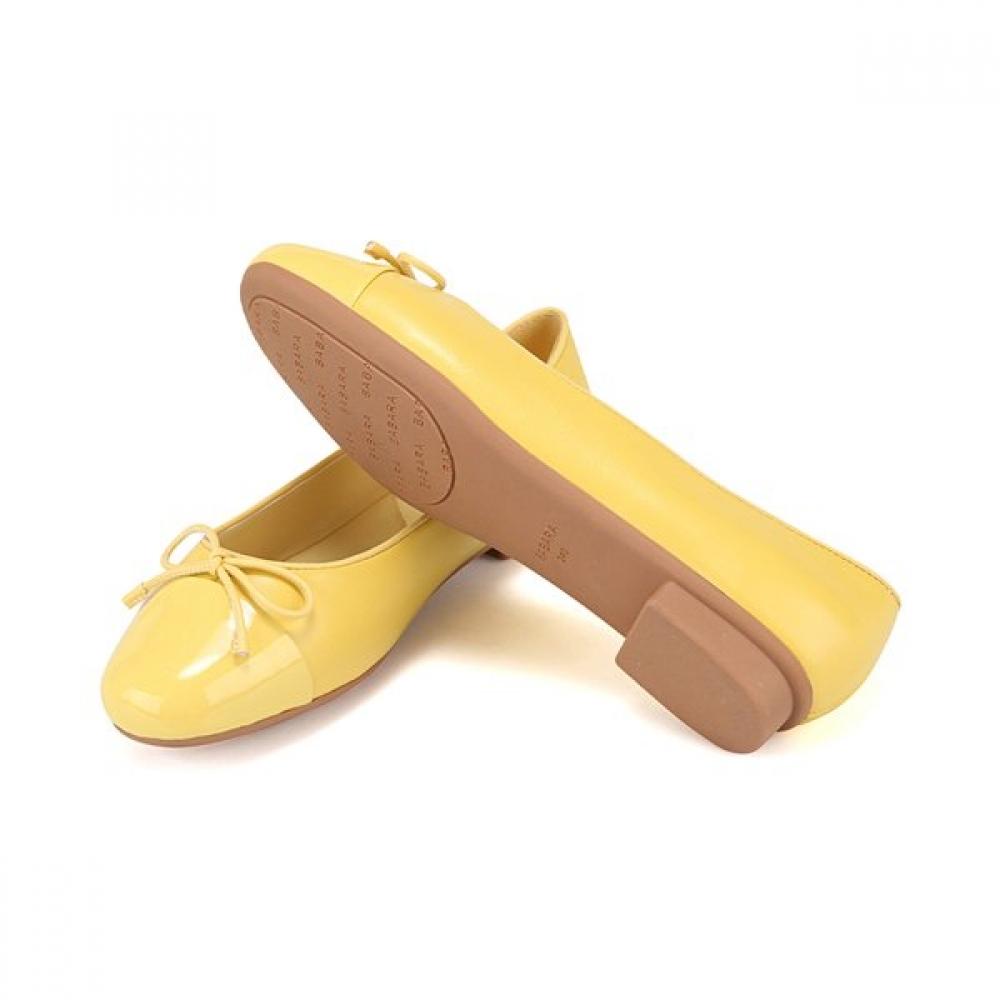 BARBARA Leather Enamel Combo Ribbon Flat 1.5cm Bbj182ye