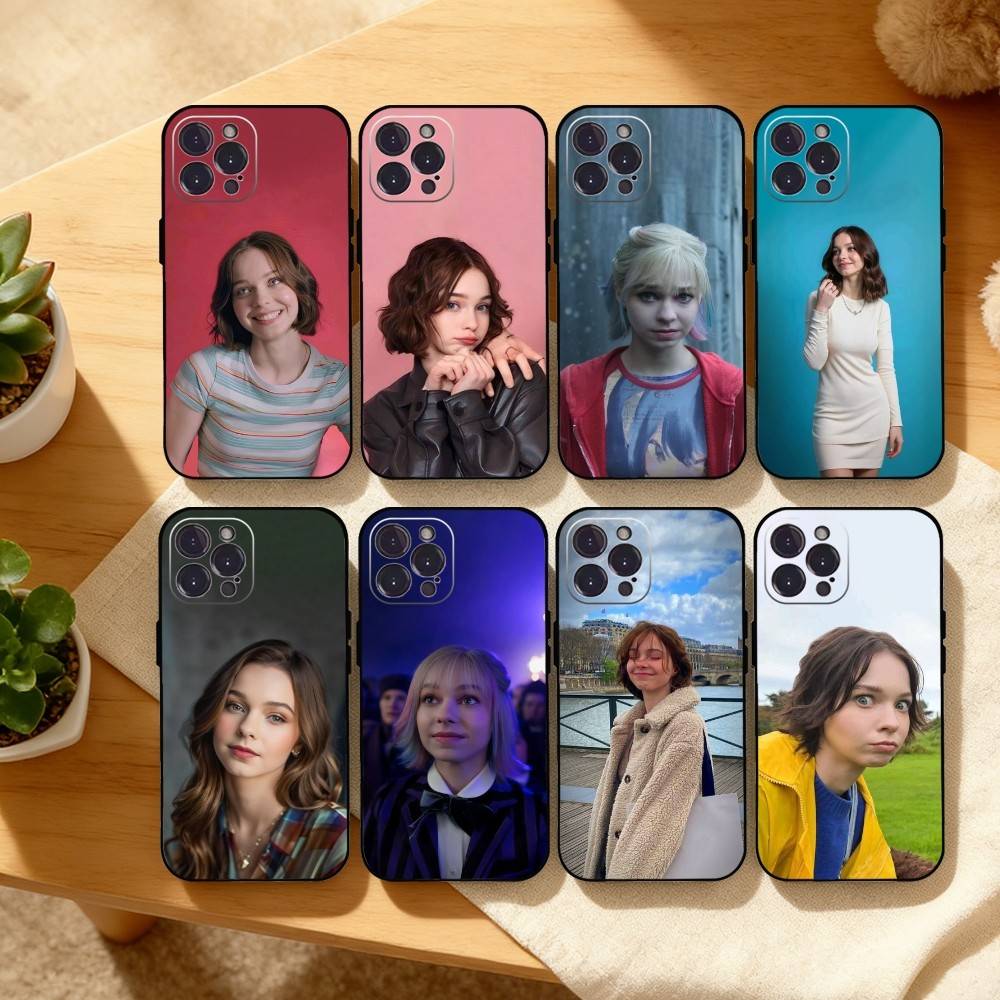 Lovely E-Emma Actor M-Myers Phone Case For iPhone17 16 15 14 13 12 11 Pro Max Plus,5G Soft Black Case