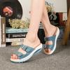 Fashion 2025 Summer Women Wedge Sandals Premium Orthopedic Open Toe Sandals Vintage Anti-slip Leather Casual Female Platform Retro Shoes