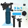 3-in-1 Mini-Aquariumfilter Leiser Aquarium-Wasserreiniger Wasserdichte Aquarium-Luftpumpe Tauchbarer Wasserreiniger für Fischtank