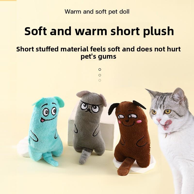 Self-entertaining Cat Toys, Cute Catnip Paper Pet Toys, Tail Dolls, Plush Cat Toys