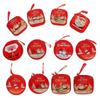 Christmas Storage Bag Tinplate Coin Purse for Small Gifts 12Pcs Set