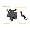 Automotive Sliding Door Lock Actuators (Left & Right) for Chrysler, Black, ABS Material