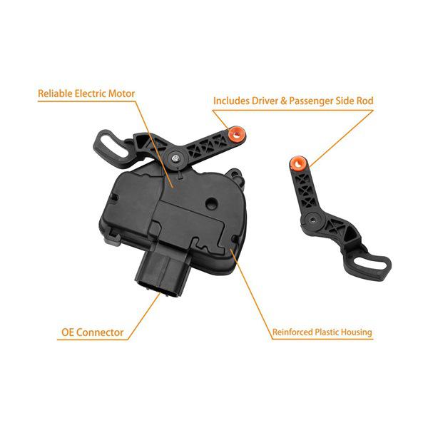 Automotive Sliding Door Lock Actuators (Left & Right) for Chrysler, Black, ABS Material