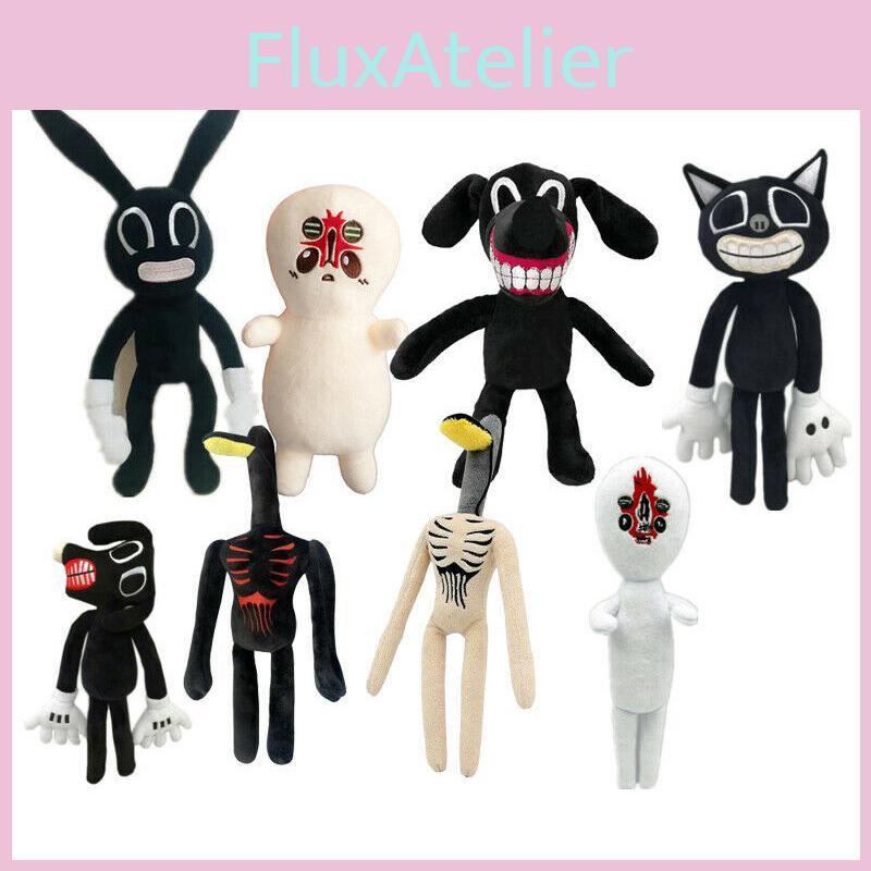 Adorable And Spooky Siren Head Horror Black Bunny Plush Stuffed Doll For Kids