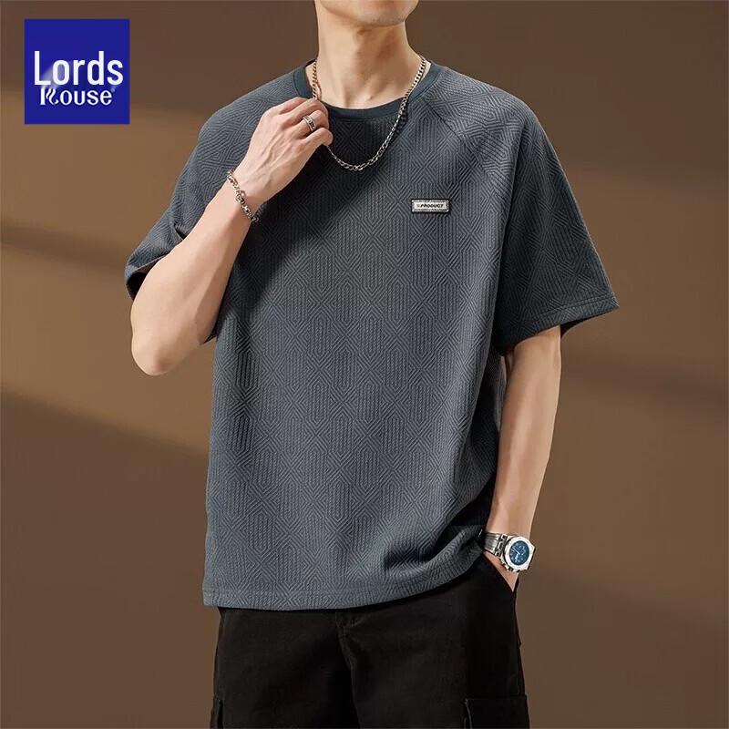 

Luozhi Men s Premium Ice Silk Short Sleeve T-Shirt 2XL