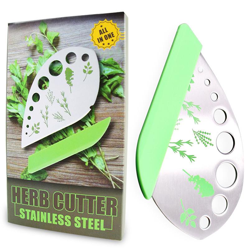 9 Hole Herb Peeler Tool, Stainless Steel Herb Peeler , Multi-Purpose Kale, Rosemary Peeler With Cutting Edge, Kitchen Gadgets