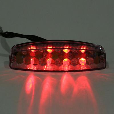 12V Motocyklová čtyřkolka ATV Dirt Bike LED brzda Stop Running Zadní světlo Universal