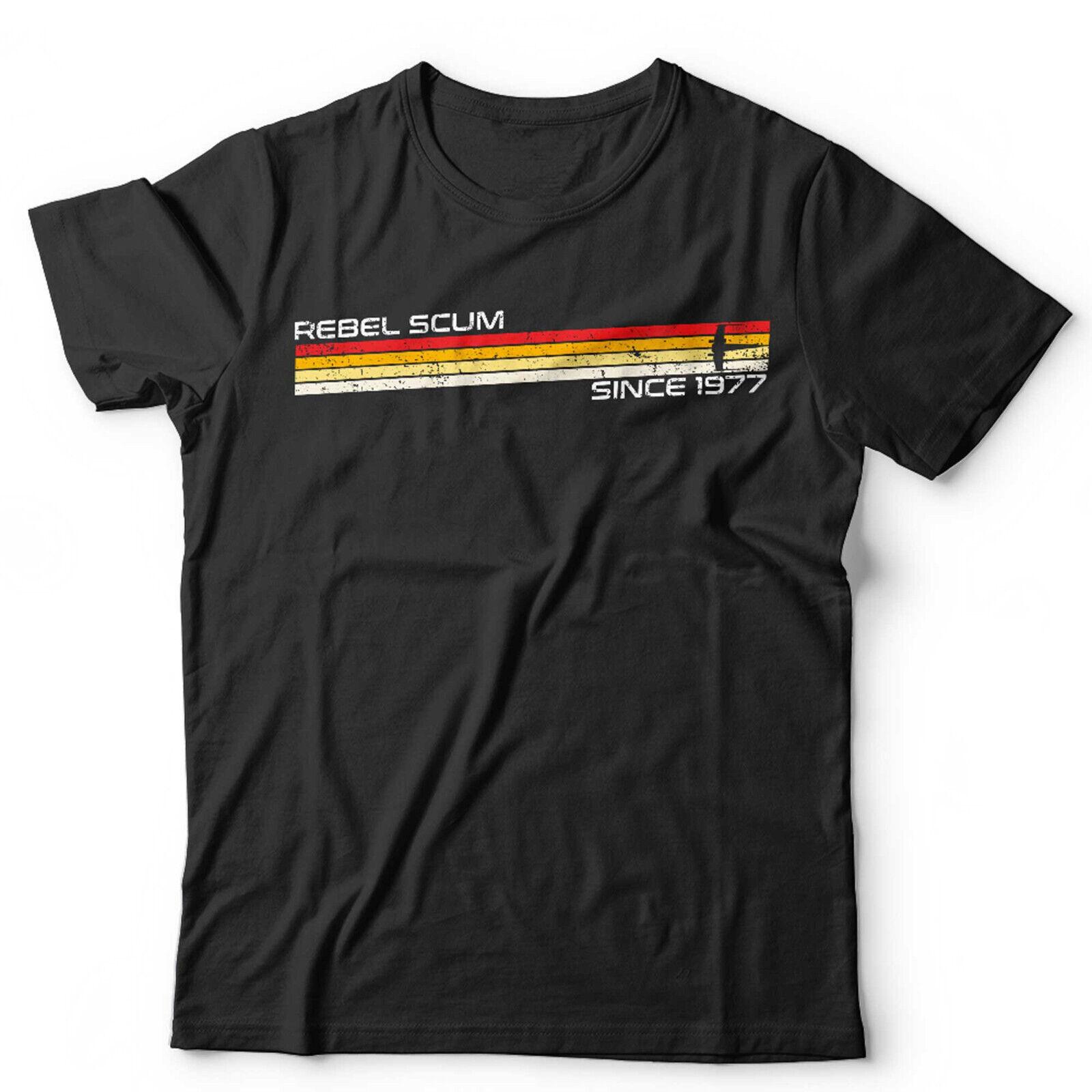Rebel Scum Tshirt Since 1977 Unisex and Sci Fi Iconic Movie Quote Retro 2XL