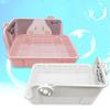 Corner Litter Pan Cage Potty Trainer Litter Box for Rabbit Plastic Material