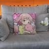 Puella Magi Madoka Magica Kissenbezug Milbenabweisender Kissenbezug Unsichtbarer Reißverschluss Seidig kurzer Plüsch Sofakissenbezug