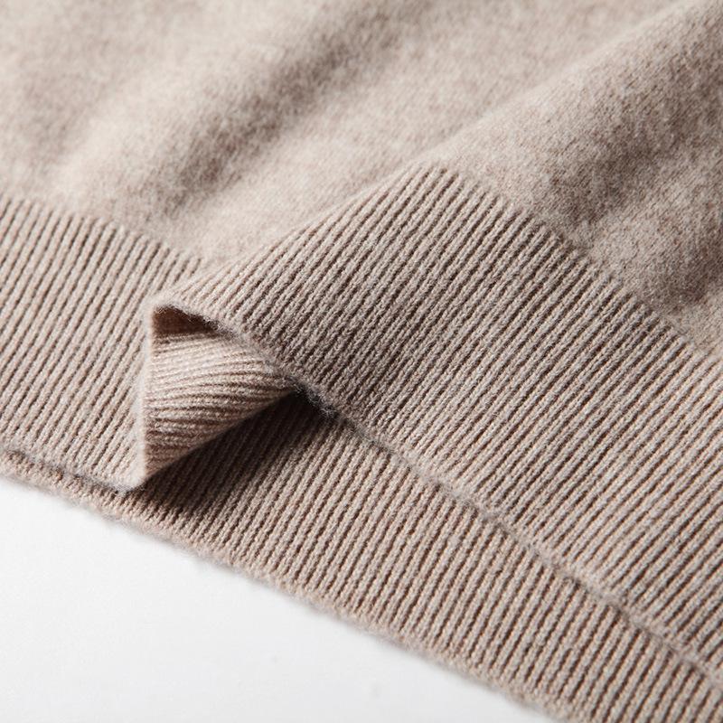 100% Pure Wool Autumn and Winter Men's Medium Neck Wool with Medium Thickness Merino Sweater